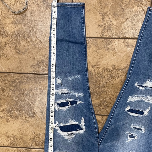 Women’s American eagle patched jeans size 14 long - Picture 7 of 12